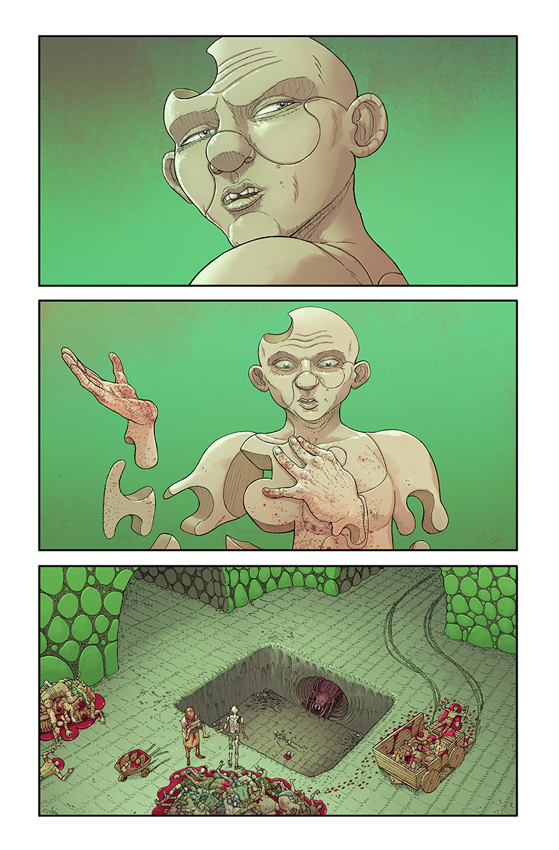 Page drawn by Nick Pitarra and colored by Felipe Sobreiro