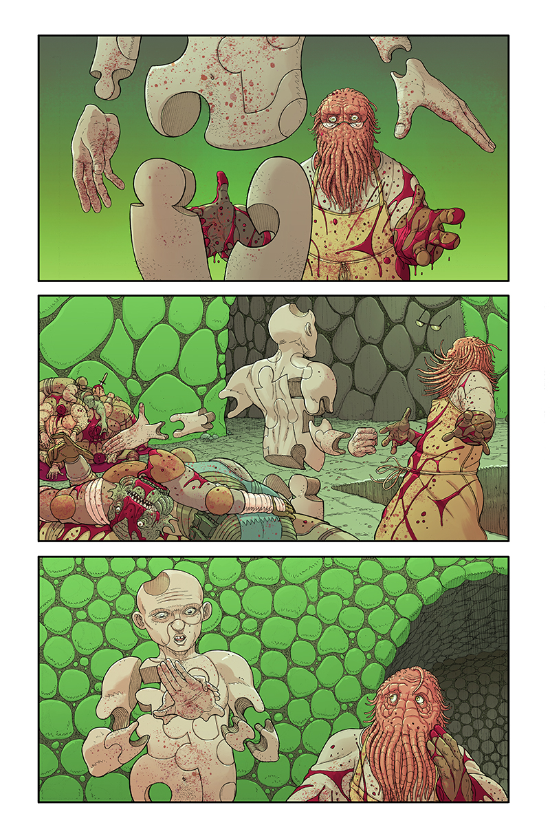 Page drawn by Nick Pitarra and colored by Felipe Sobreiro