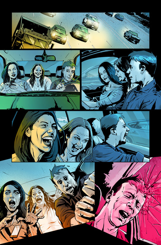 Page drawn by Michael Montenat and colored by Felipe Sobreiro