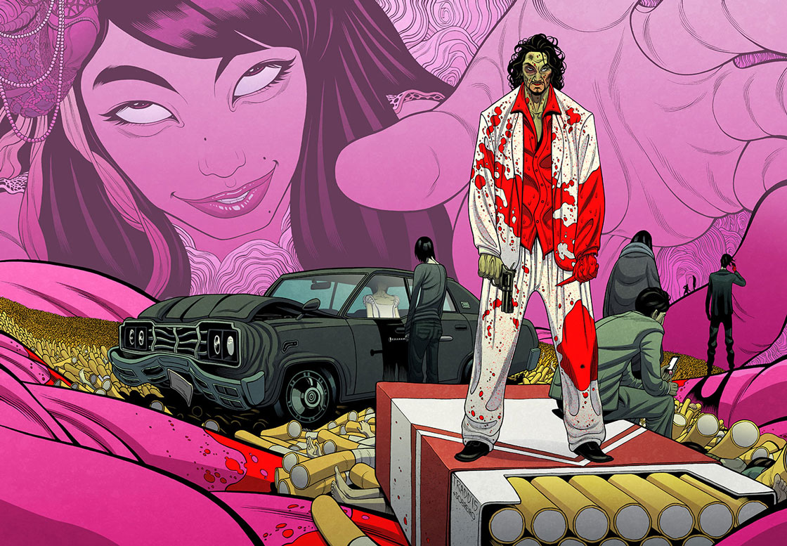 Linework by Tradd Moore and colors by Felipe Sobreiro